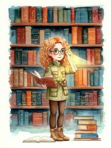 Théa, héroïne du tome 3 de La Bande des Super-Sens, livre pour enfant de 6 à 9 ans